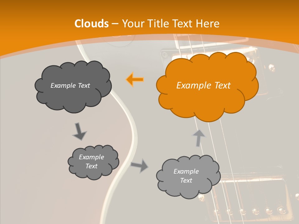 Rock Guitar Black PowerPoint Template