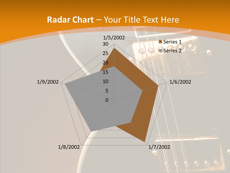 Rock Guitar Black PowerPoint Template