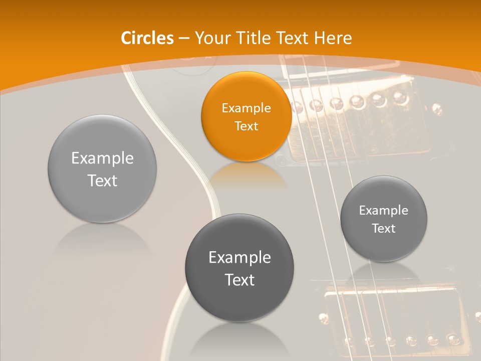 Rock Guitar Black PowerPoint Template