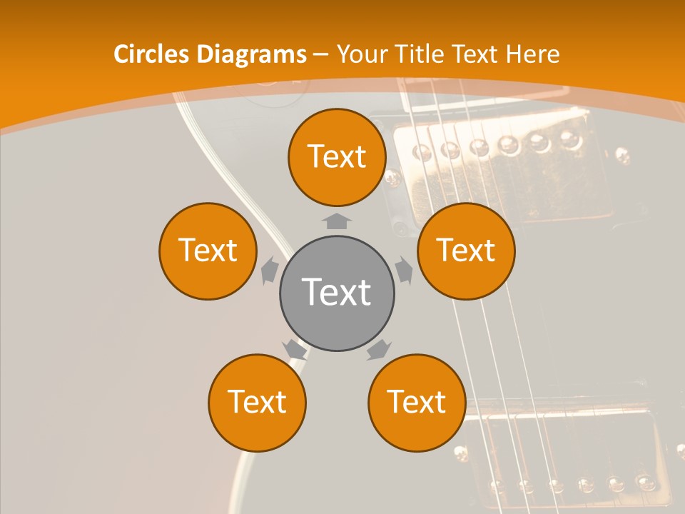 Rock Guitar Black PowerPoint Template