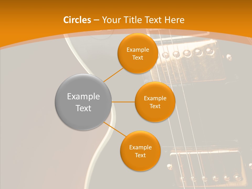 Rock Guitar Black PowerPoint Template