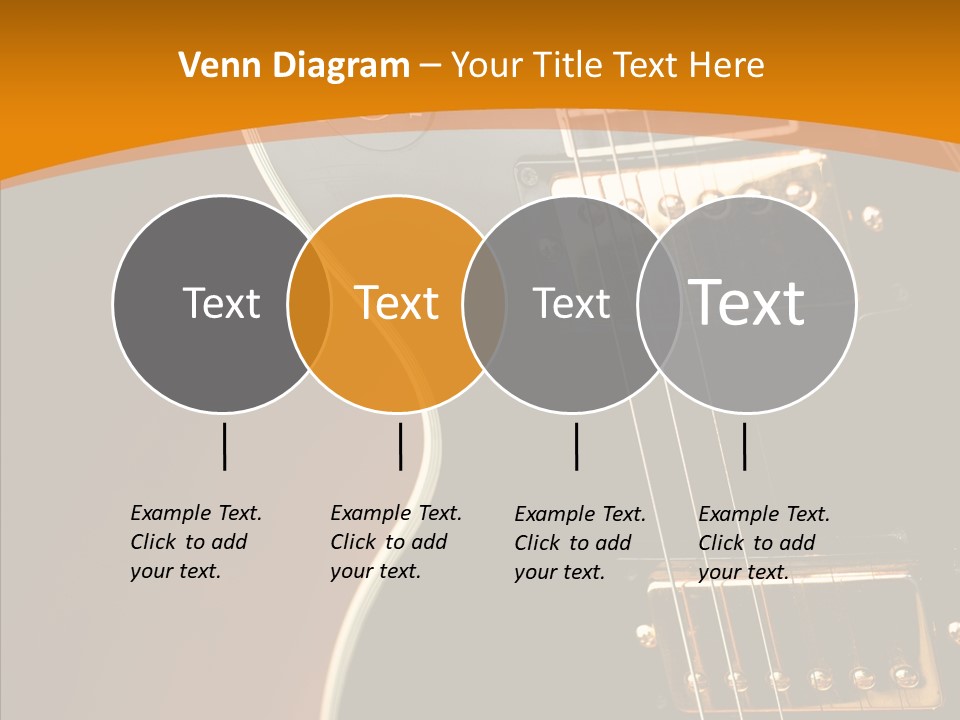 Rock Guitar Black PowerPoint Template