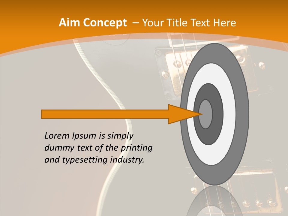 Rock Guitar Black PowerPoint Template