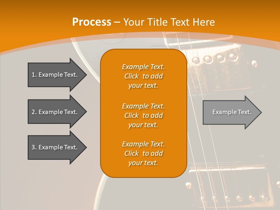 Rock Guitar Black PowerPoint Template