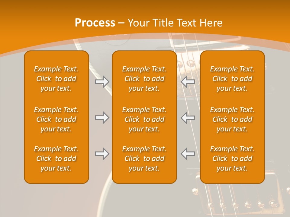 Rock Guitar Black PowerPoint Template