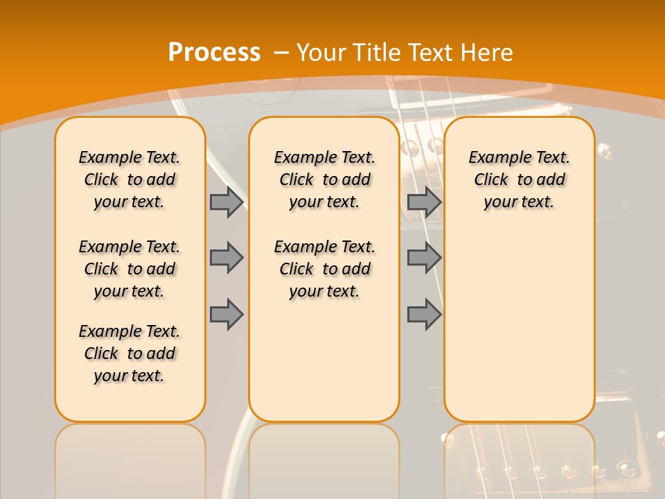 Rock Guitar Black PowerPoint Template