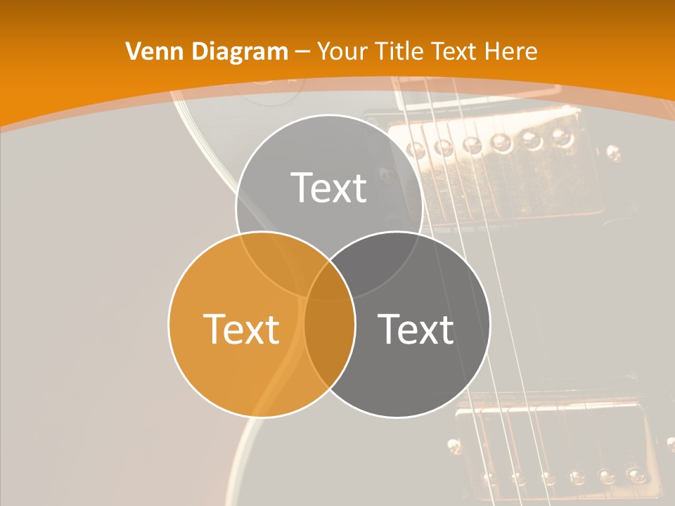 Rock Guitar Black PowerPoint Template