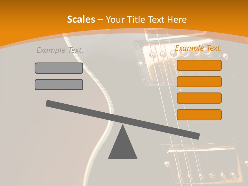 Rock Guitar Black PowerPoint Template