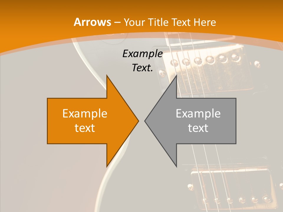 Rock Guitar Black PowerPoint Template
