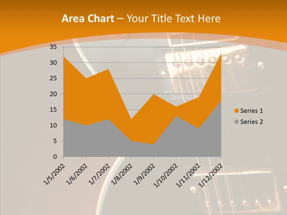 Rock Guitar Black PowerPoint Template