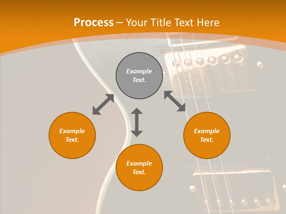 Rock Guitar Black PowerPoint Template
