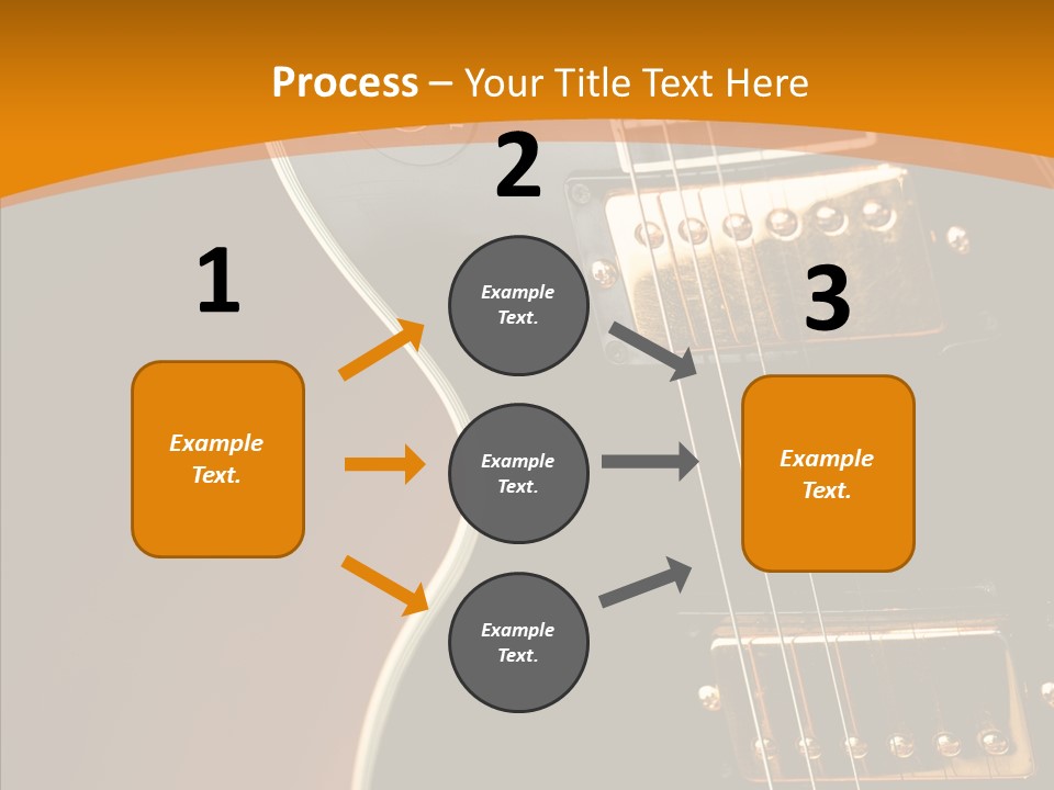 Rock Guitar Black PowerPoint Template