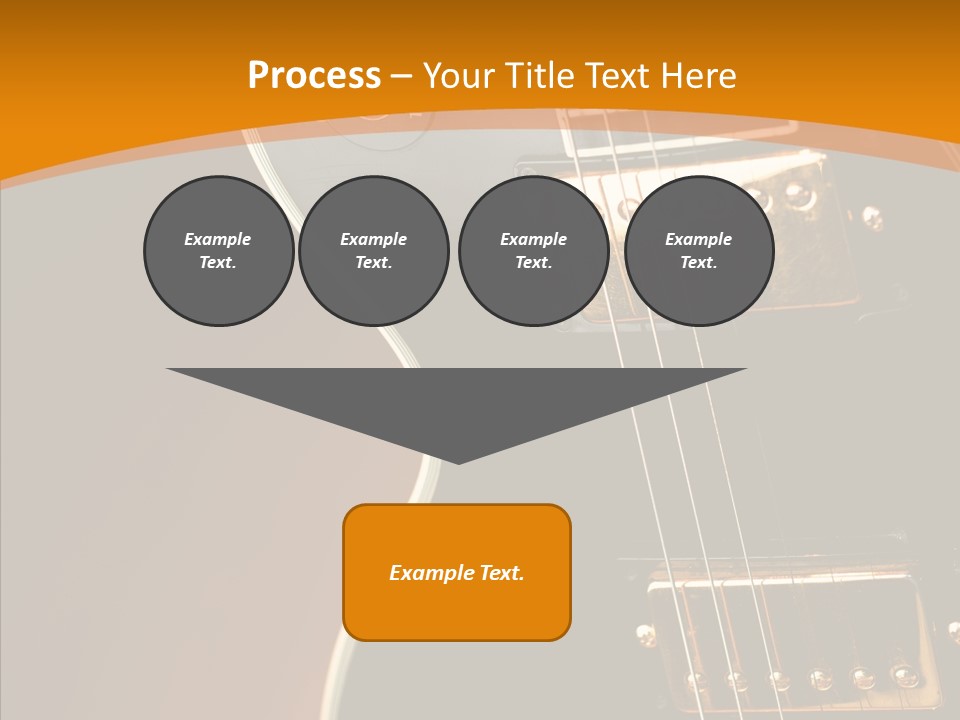 Rock Guitar Black PowerPoint Template