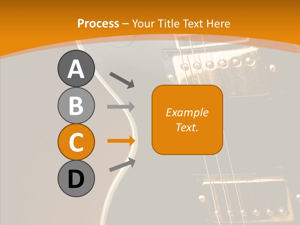 Rock Guitar Black PowerPoint Template