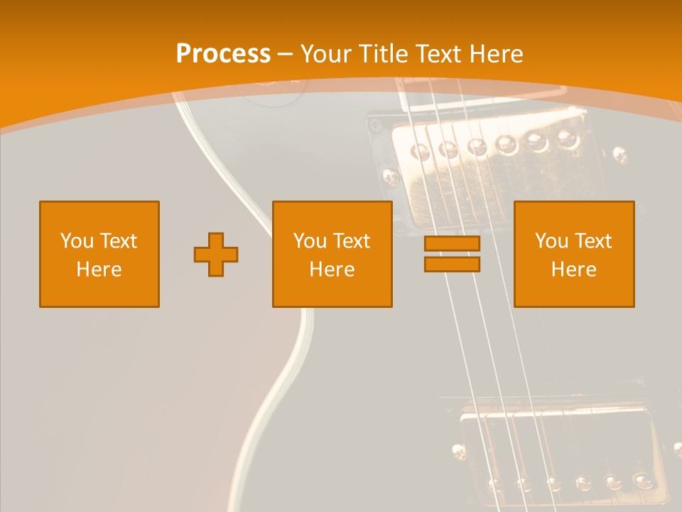 Rock Guitar Black PowerPoint Template