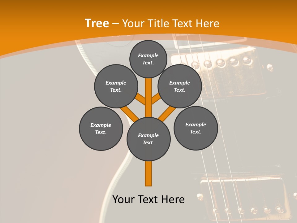 Rock Guitar Black PowerPoint Template