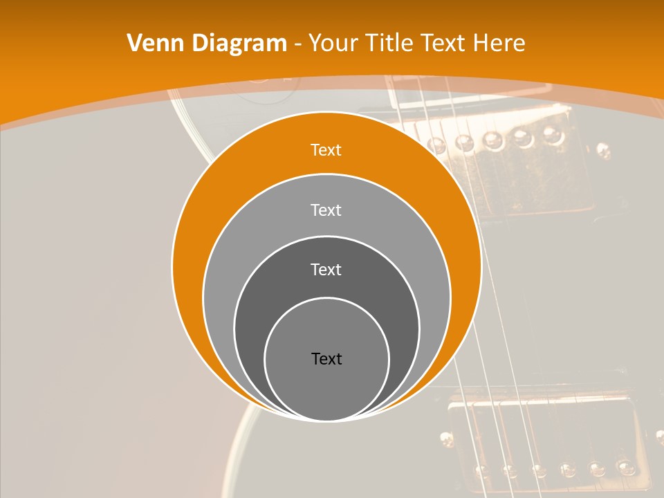 Rock Guitar Black PowerPoint Template