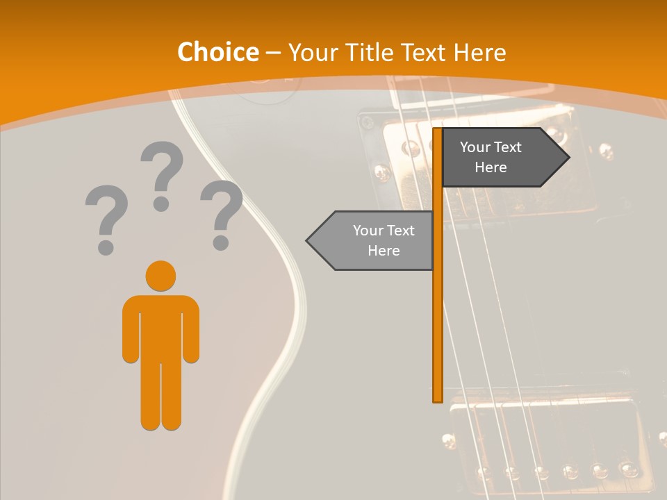Rock Guitar Black PowerPoint Template
