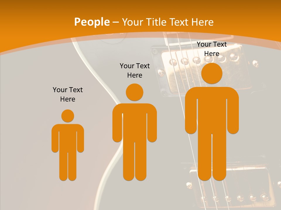 Rock Guitar Black PowerPoint Template