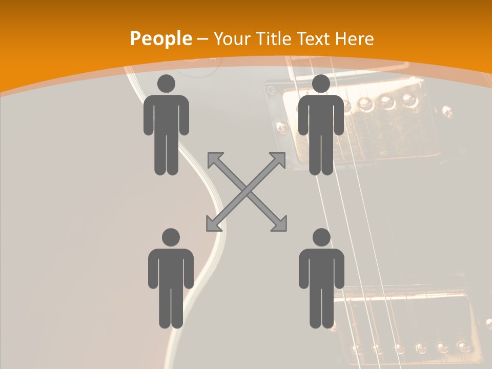 Rock Guitar Black PowerPoint Template