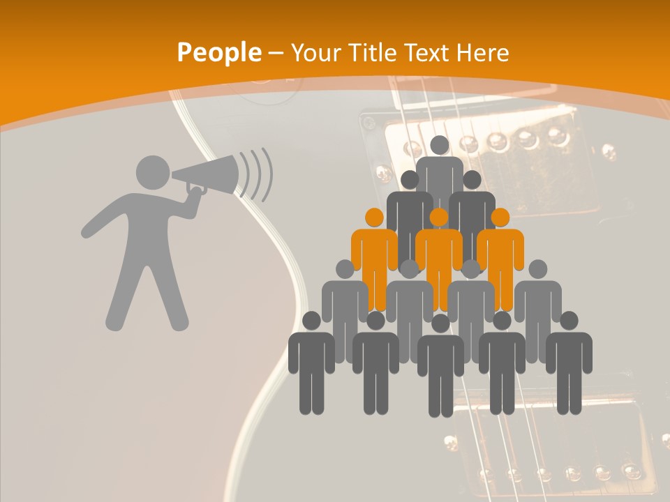 Rock Guitar Black PowerPoint Template