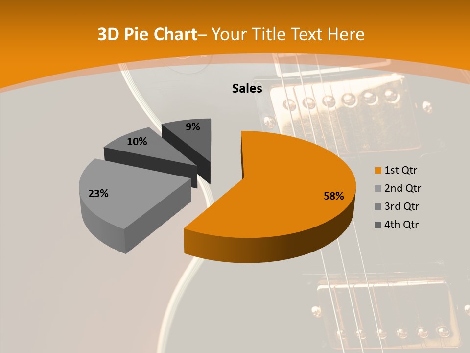Rock Guitar Black PowerPoint Template
