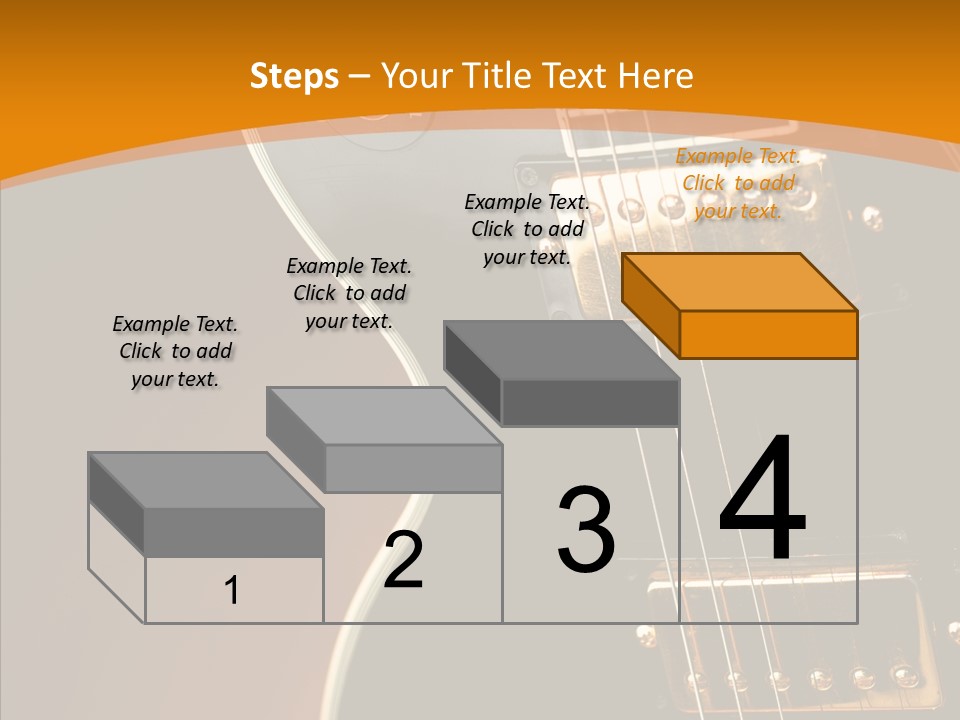 Rock Guitar Black PowerPoint Template