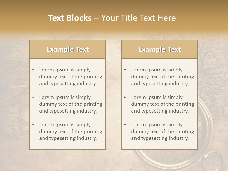Ancient Compass PowerPoint Template