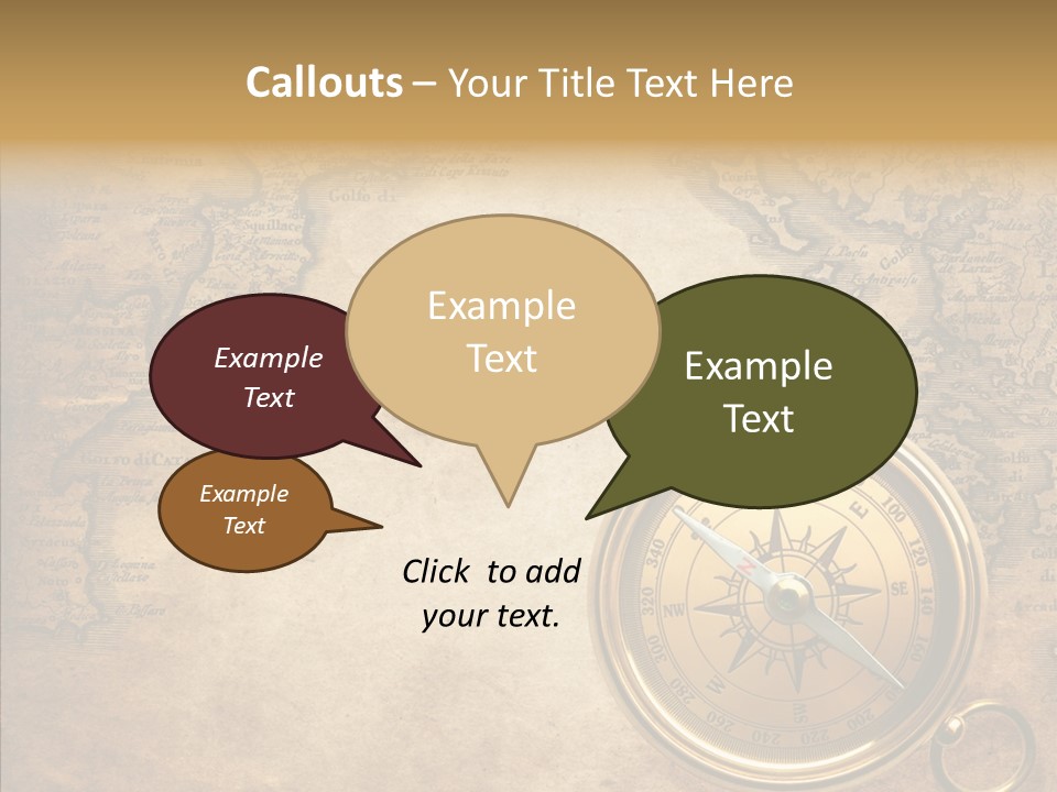 Ancient Compass PowerPoint Template