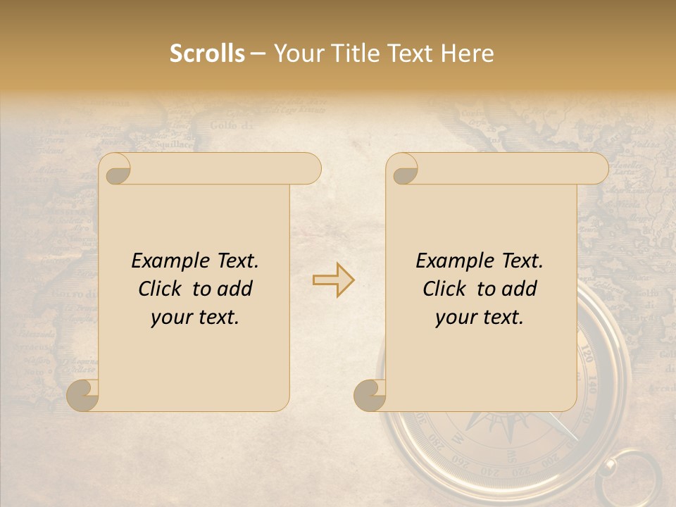 Ancient Compass PowerPoint Template