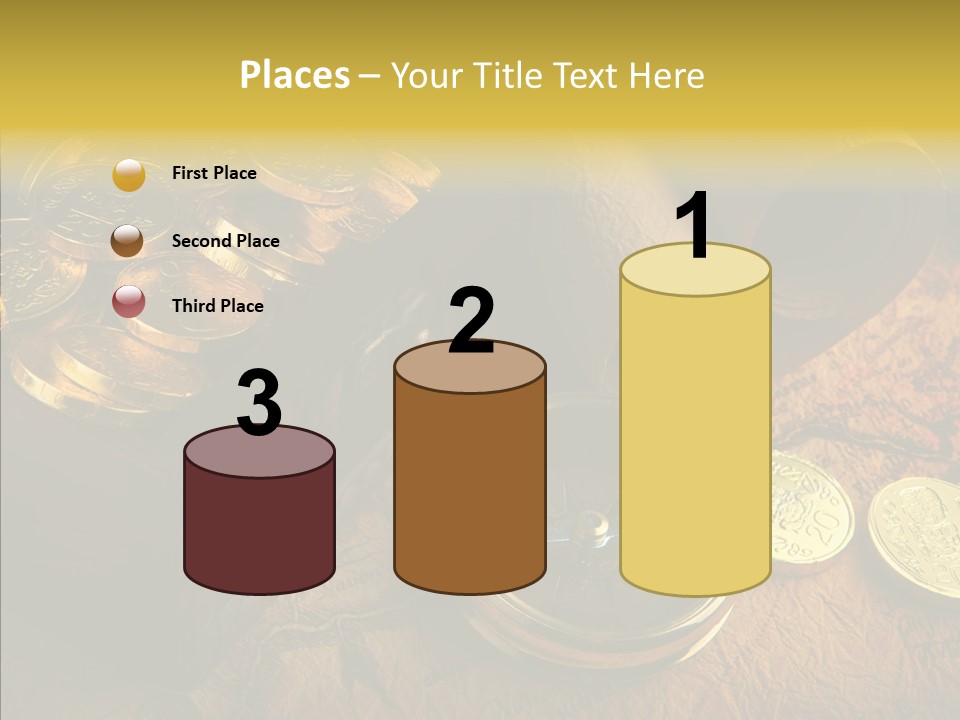 Gold Coins PowerPoint Template
