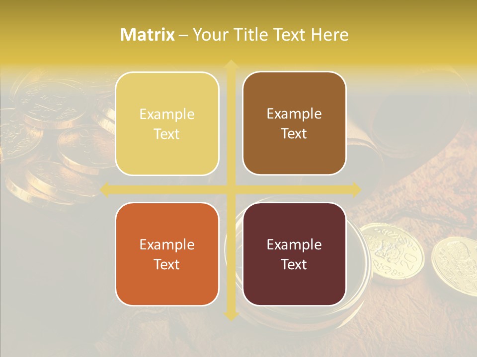 Gold Coins PowerPoint Template
