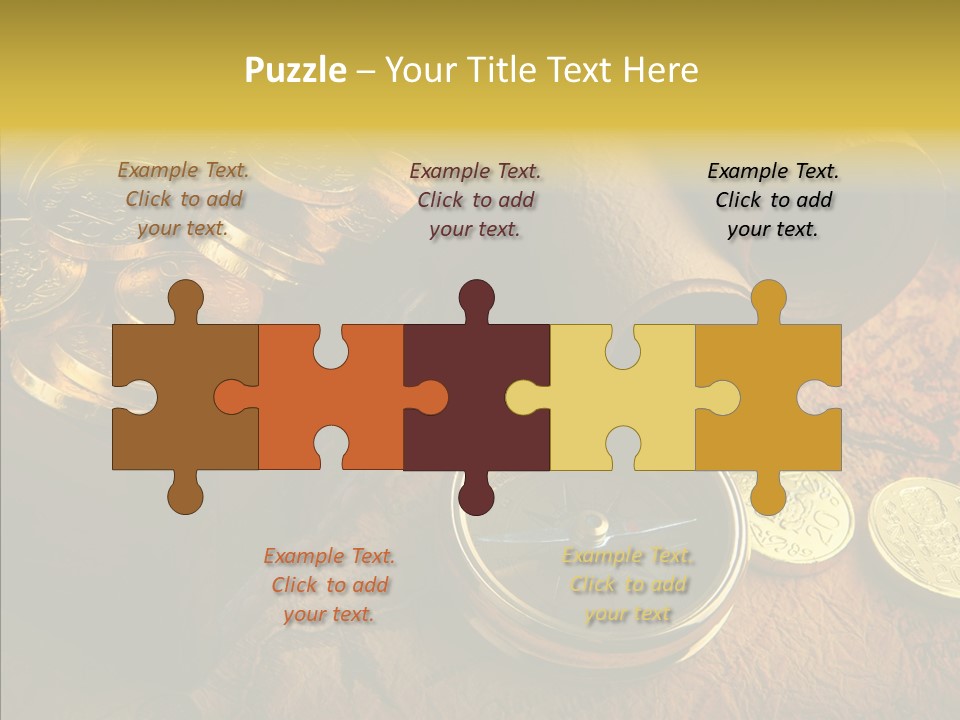 Gold Coins PowerPoint Template