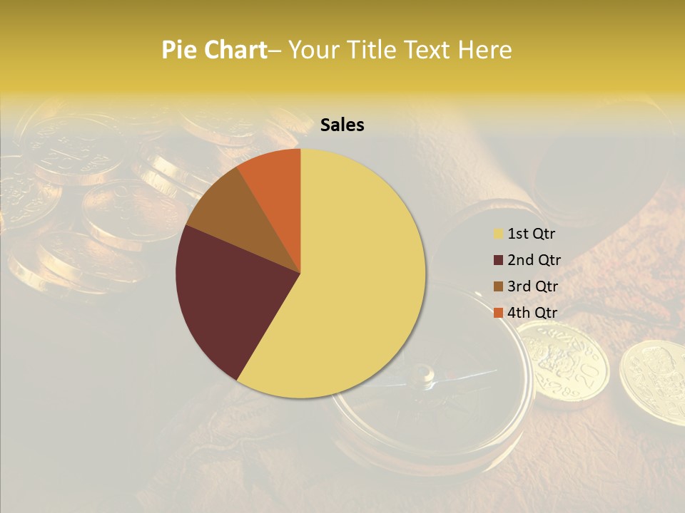 Gold Coins PowerPoint Template