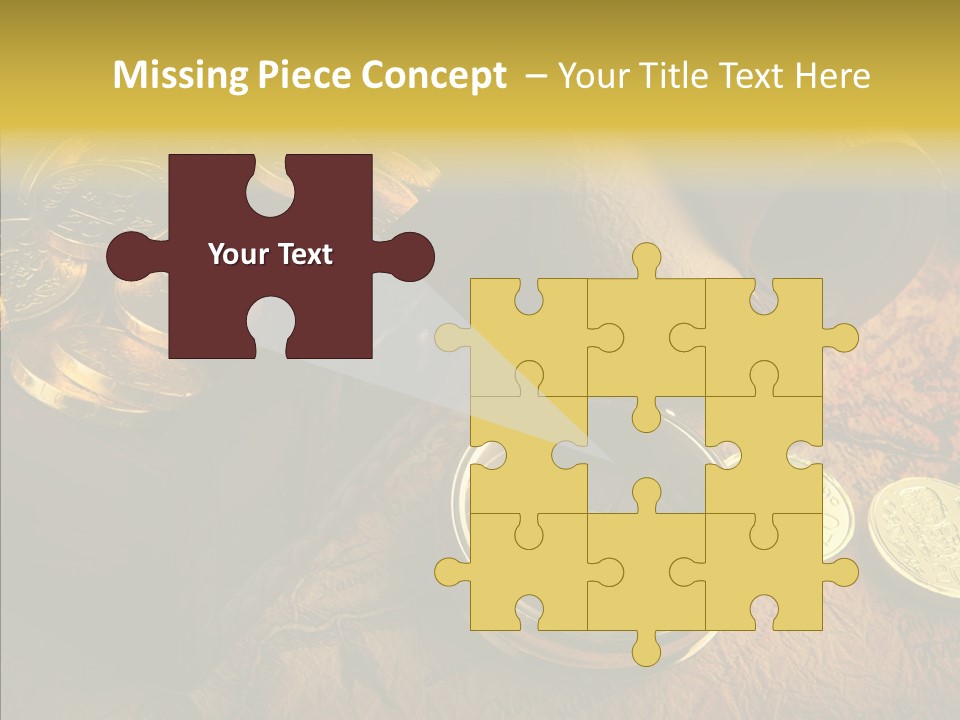 Gold Coins PowerPoint Template