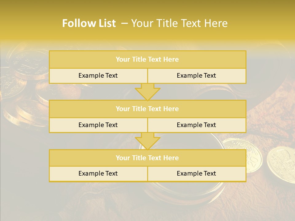 Gold Coins PowerPoint Template