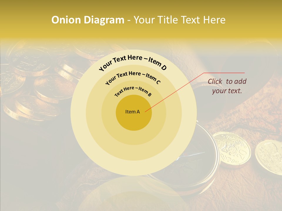 Gold Coins PowerPoint Template