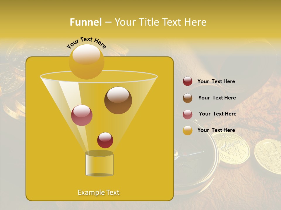 Gold Coins PowerPoint Template
