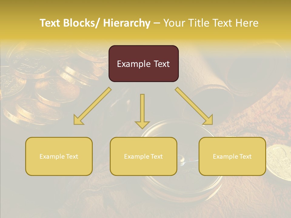 Gold Coins PowerPoint Template
