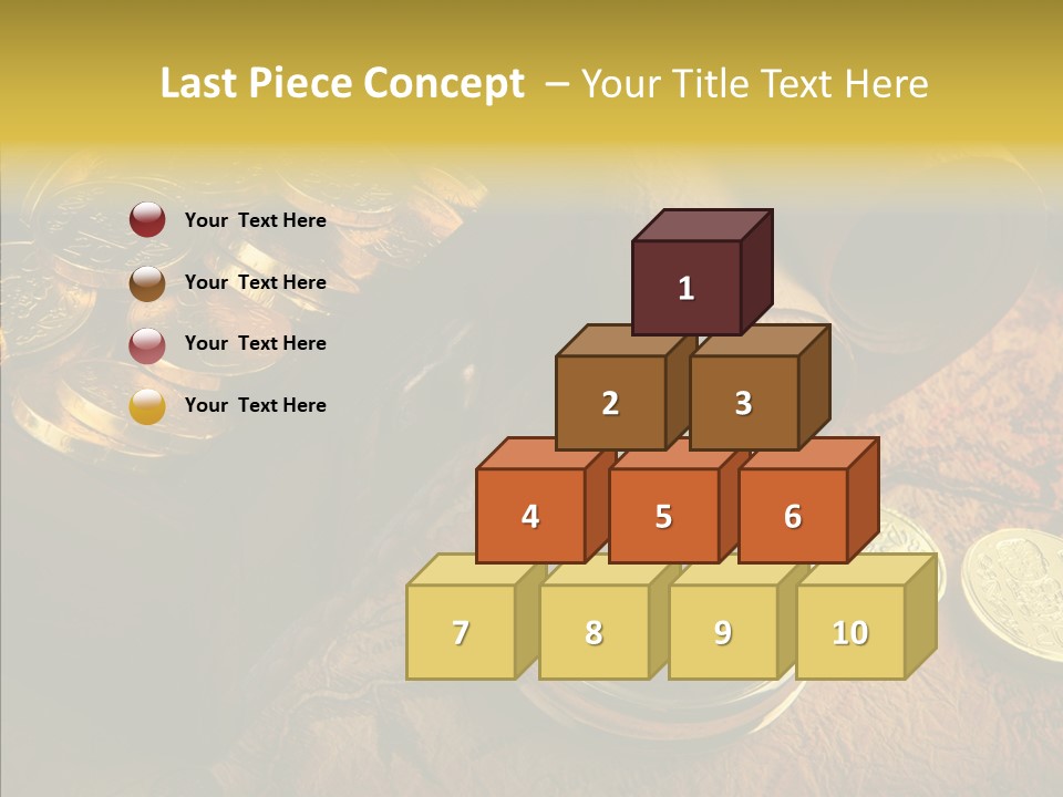 Gold Coins PowerPoint Template