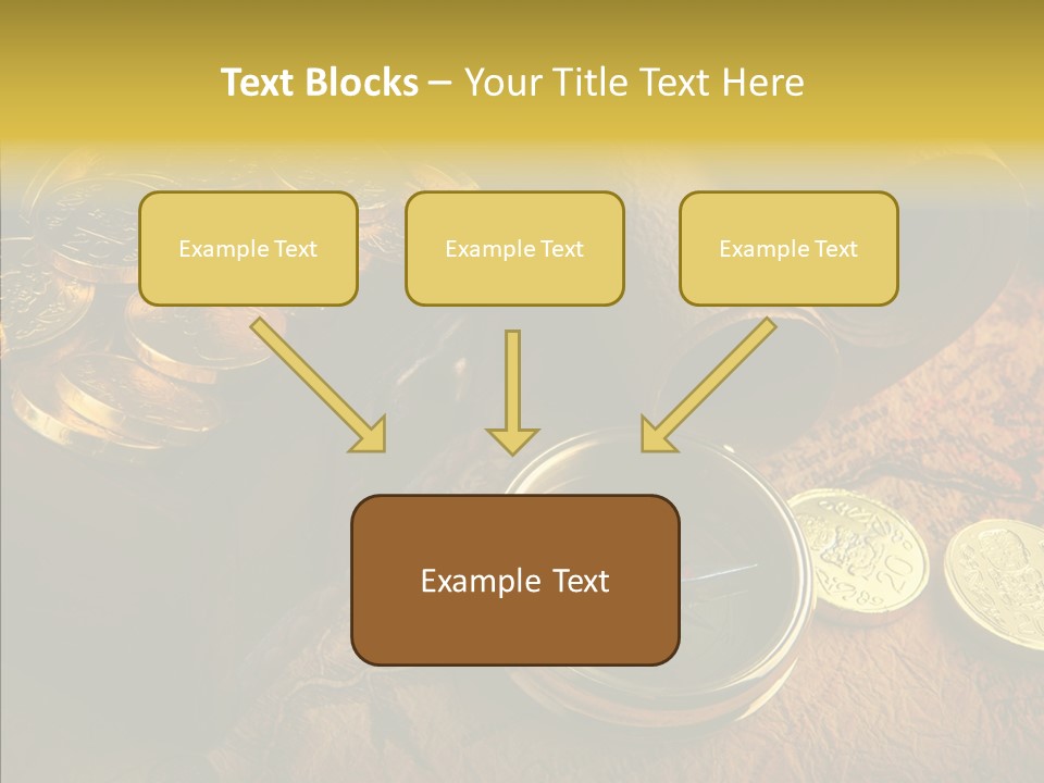 Gold Coins PowerPoint Template