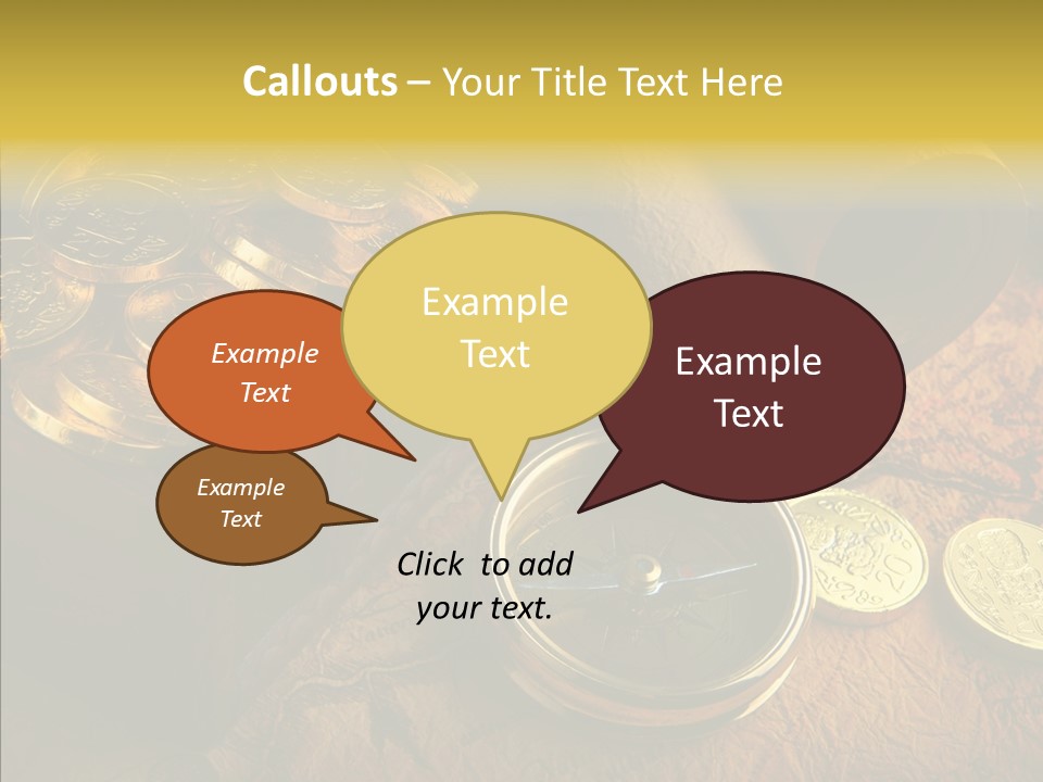 Gold Coins PowerPoint Template
