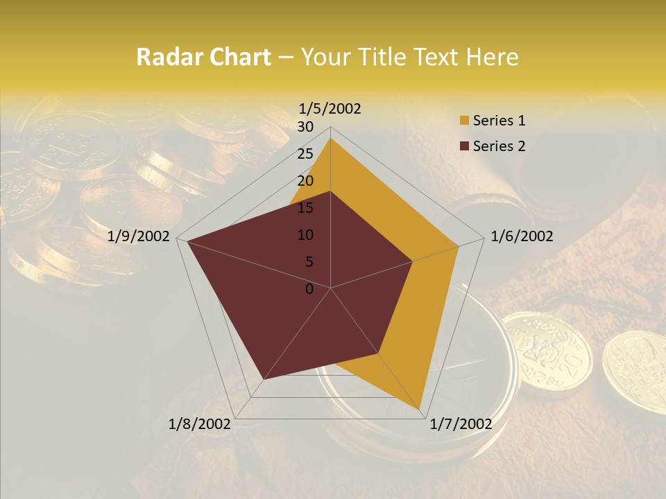 Gold Coins PowerPoint Template