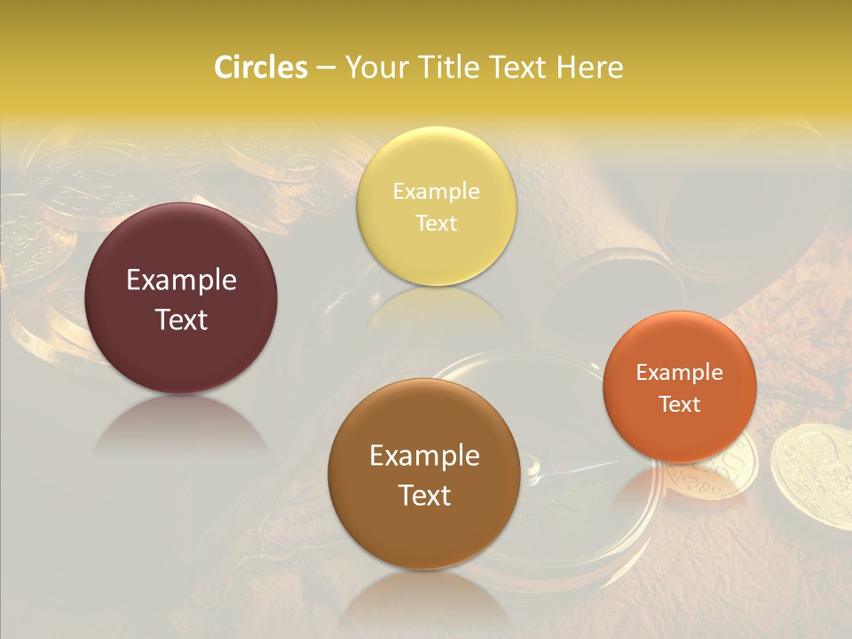 Gold Coins PowerPoint Template