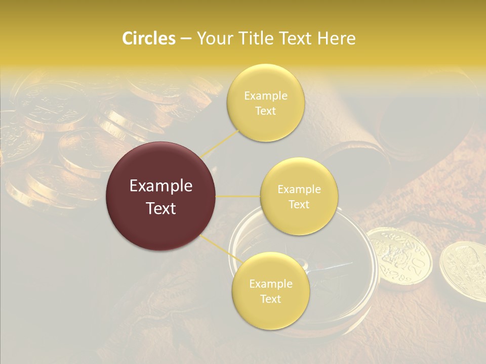 Gold Coins PowerPoint Template