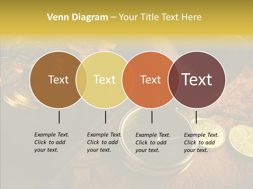 Gold Coins PowerPoint Template