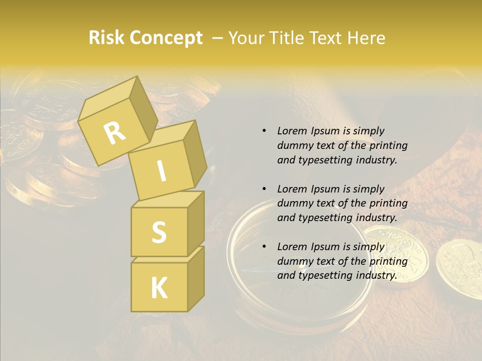 Gold Coins PowerPoint Template