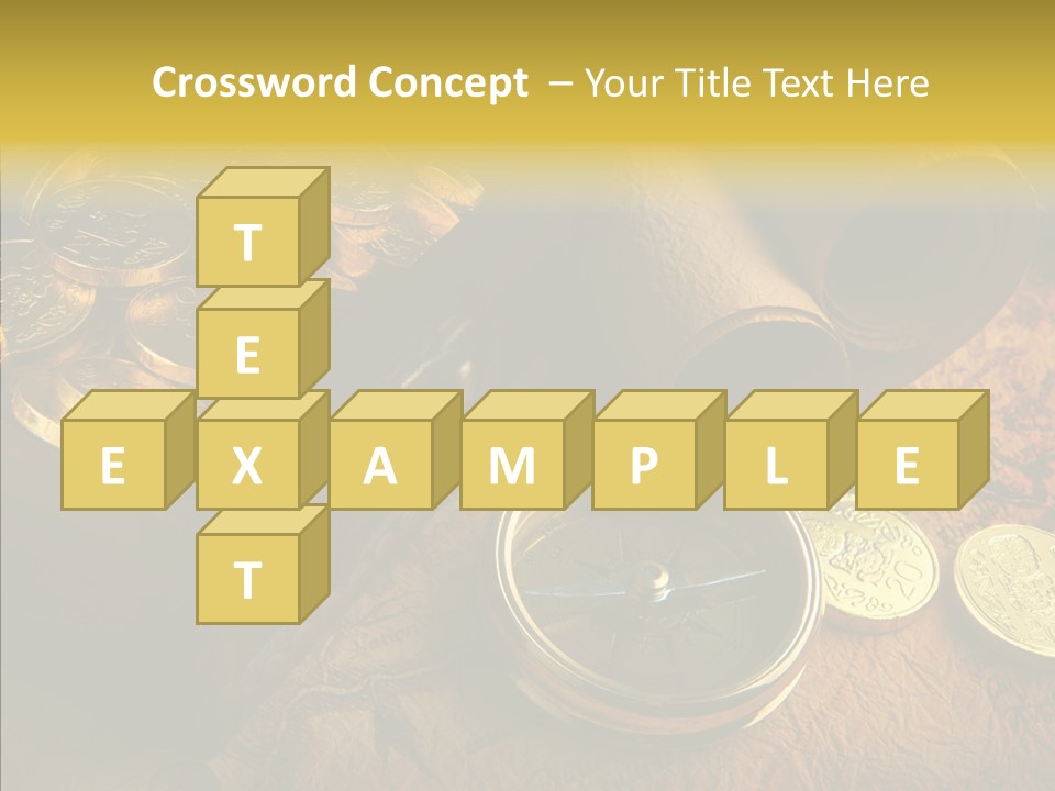 Gold Coins PowerPoint Template