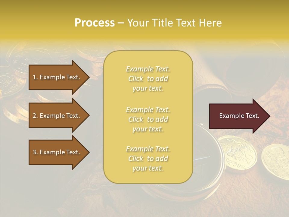 Gold Coins PowerPoint Template