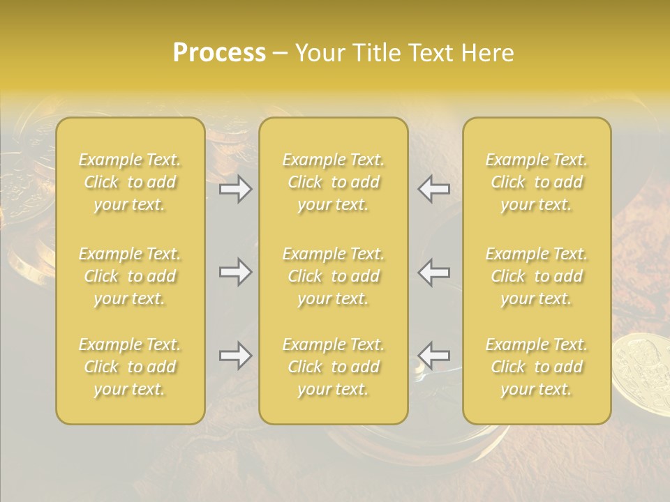 Gold Coins PowerPoint Template